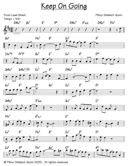 Keep On Going Sheet Music