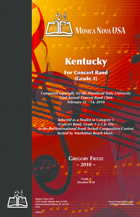 Kentucky Concert Band Grade 3 Sheet Music