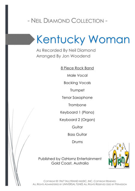 Kentucky Woman Sheet Music