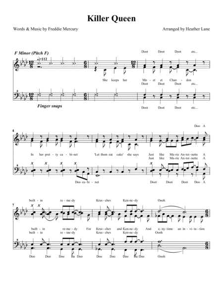 Killer Queen Sheet Music