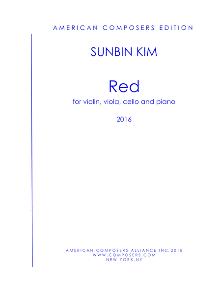 Kim Red Sheet Music