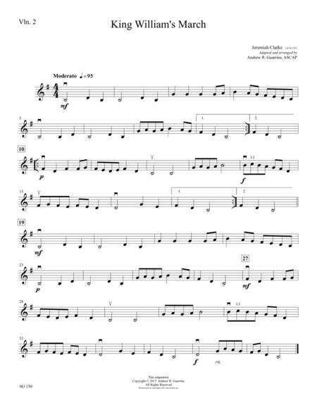 King Williams March Sheet Music