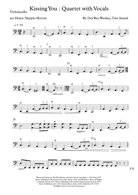 Free Sheet Music Kissing You Romeo And Juliet For Female Singer And String Quartet String Orchestra