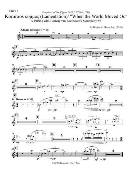 Kommos Lamentation When The World Moved On Extracted Parts Sheet Music