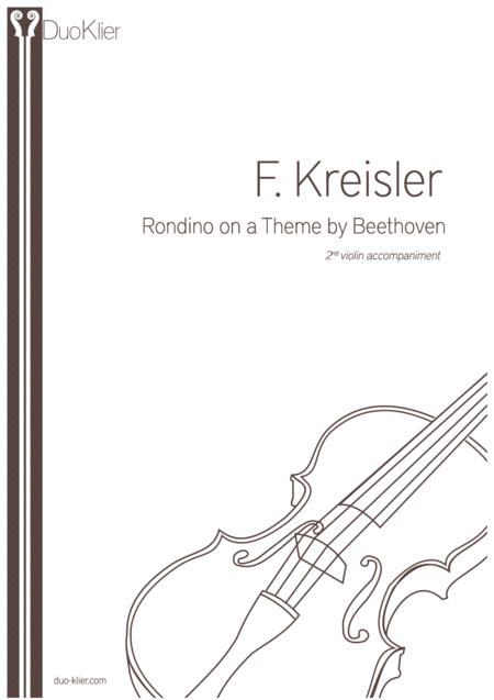 Kreisler Rondino 2nd Violin Accompaniment Sheet Music