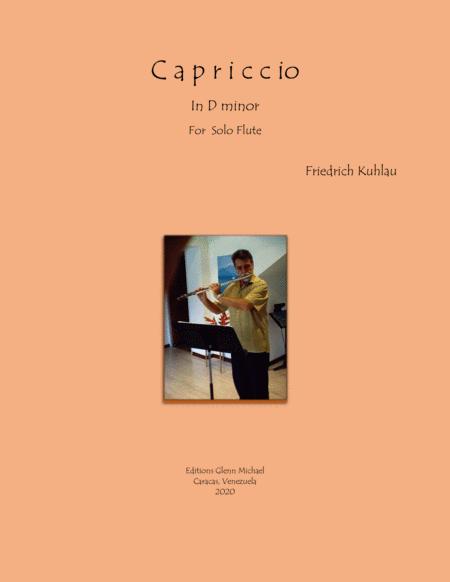 Kuhlau Capriccio In D Minor For Solo Flute Sheet Music