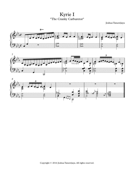 Kyrie I Short Ver Sheet Music