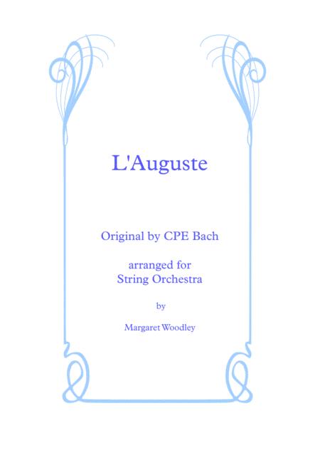 Free Sheet Music L Auguste Arrangement For String Quintet