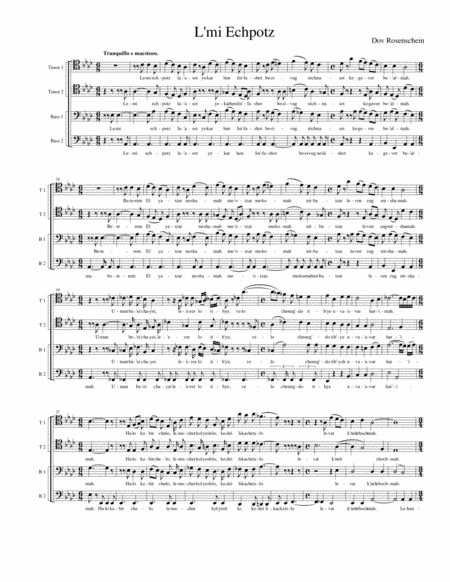 Free Sheet Music L Mi Echpotz La Asot