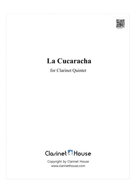 La Cucaracha For Clarinet Quintet Sheet Music