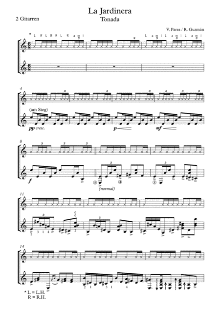 Free Sheet Music La Jardinera