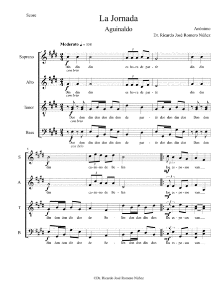 Free Sheet Music La Jornada