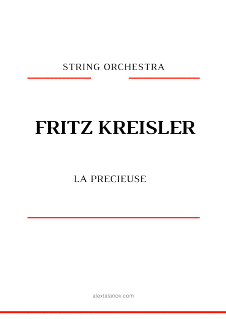 Free Sheet Music La Precieuse