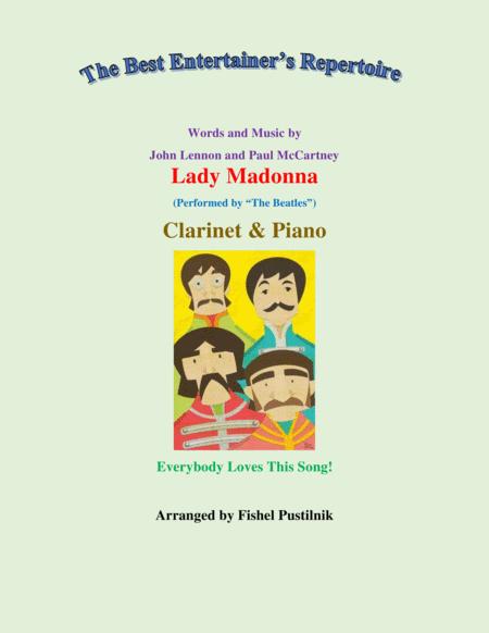 Lady Madonna Jazz Pop Version For Clarinet And Piano Video Sheet Music