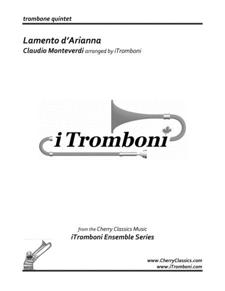 Free Sheet Music Lamento D Arianna For Trombone Quintet