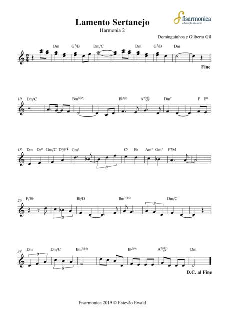 Free Sheet Music Lamento Sertanejo Dominguinhos Partitura Para Acordeon Sheet Music For Accordion