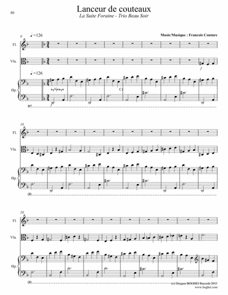 Free Sheet Music Lanceur De Couteaux