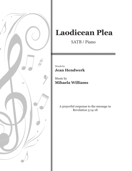 Free Sheet Music Laodicean Plea