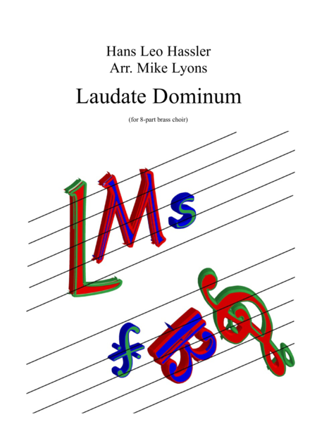Free Sheet Music Laudate Dominum Hans Leo Hassler 8 Part Brass Choir