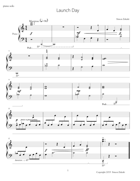 Launch Day Sheet Music