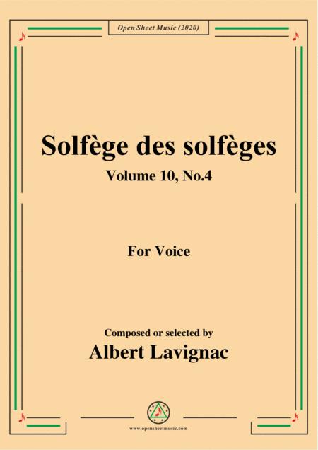 Free Sheet Music Lavignac Solfge Des Solfges Volume 10 No 4 For Voice