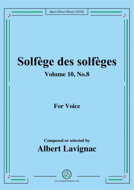 Free Sheet Music Lavignac Solfge Des Solfges Volume 10 No 8 For Voice