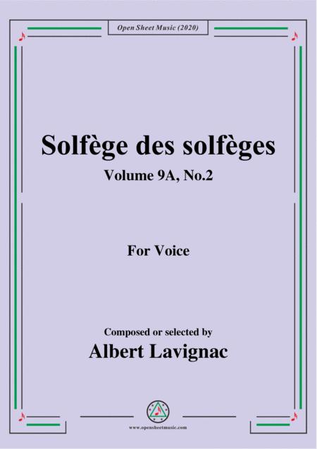 Free Sheet Music Lavignac Solfge Des Solfges Volume 9a No 2 For Voice