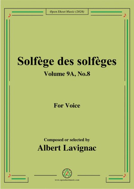 Free Sheet Music Lavignac Solfge Des Solfges Volume 9a No 8 For Voice