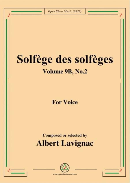 Free Sheet Music Lavignac Solfge Des Solfges Volume 9b No 2 For Voice