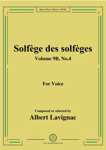 Free Sheet Music Lavignac Solfge Des Solfges Volume 9b No 4 For Voice