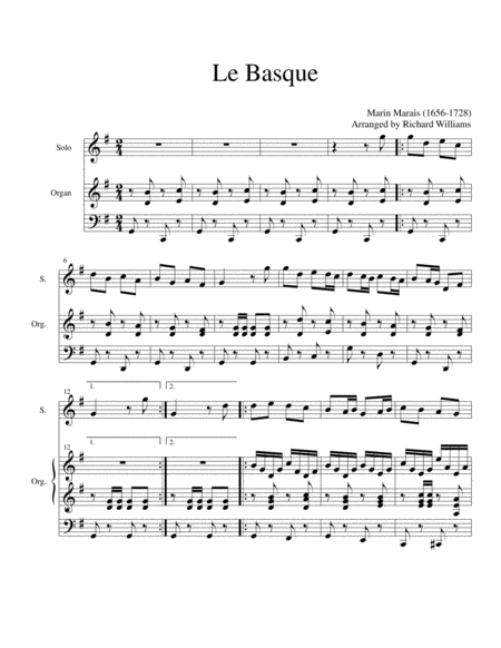 Free Sheet Music Le Basque