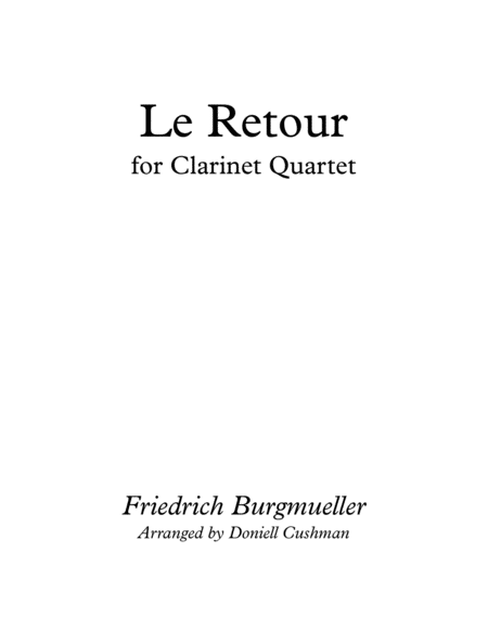 Free Sheet Music Le Retour