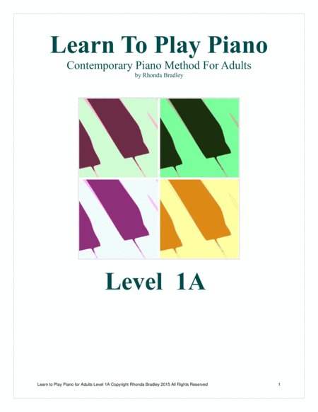 Learn To Play Piano Easy Adult Piano Lesson Book Sheet Music