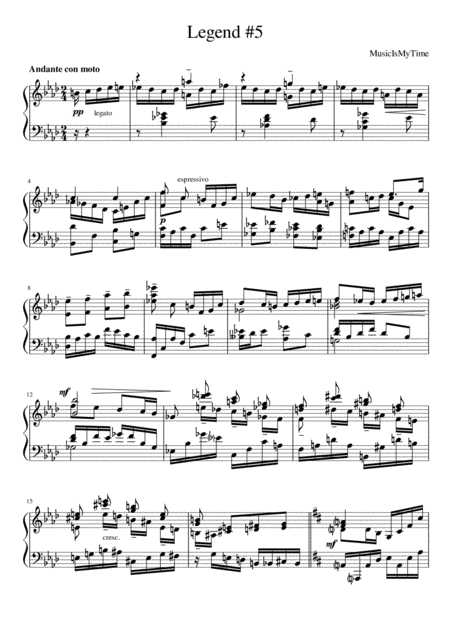 Free Sheet Music Legend 5