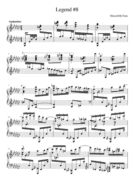 Free Sheet Music Legend 8