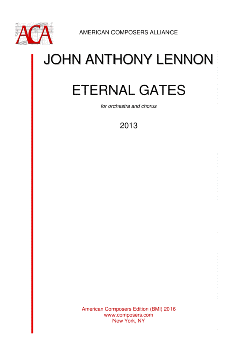 Free Sheet Music Lennon Eternal Gates