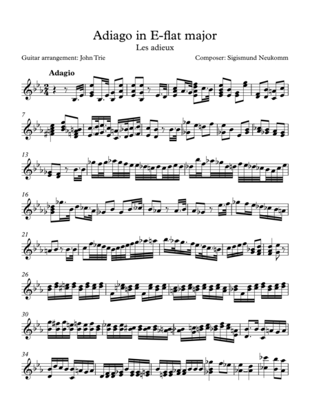 Free Sheet Music Les Adieux