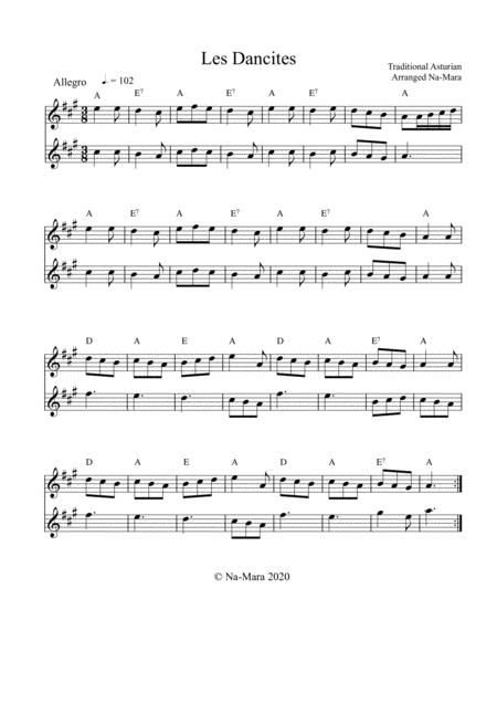 Free Sheet Music Les Dancites Arranged By Na Mara