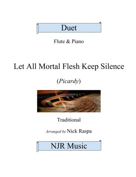 Let All Mortal Flesh Keep Silence Flute Piano Full Set Sheet Music