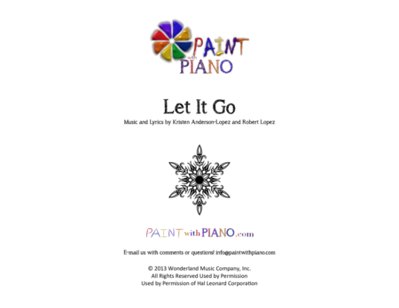 Let It Go From Frozen Five Finger Easy Piano Sheet Music