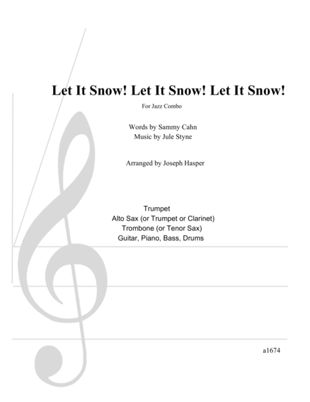 Let It Snow Let It Snow Let It Snow Flexible Jazz Combo Sheet Music