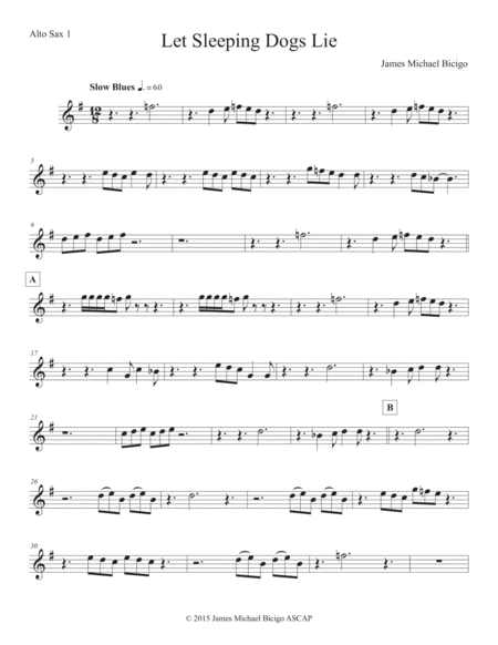 Let Sleeping Dogs Lie Sheet Music