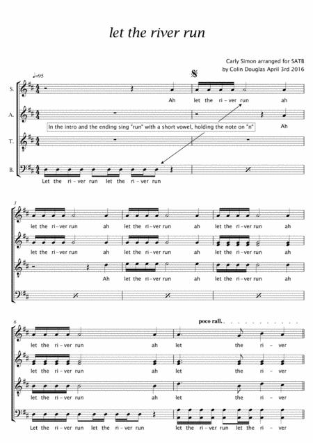 Let The River Run Satb Sheet Music