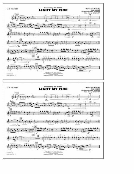 Light My Fire Arr Paul Murtha 1st Bb Trumpet Sheet Music