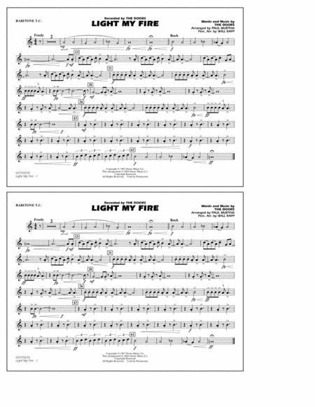 Free Sheet Music Light My Fire Arr Paul Murtha Baritonet C