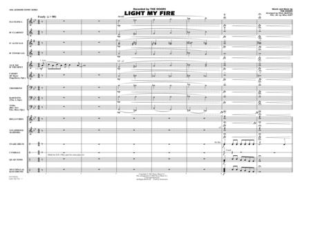 Light My Fire Arr Paul Murtha Full Score Sheet Music