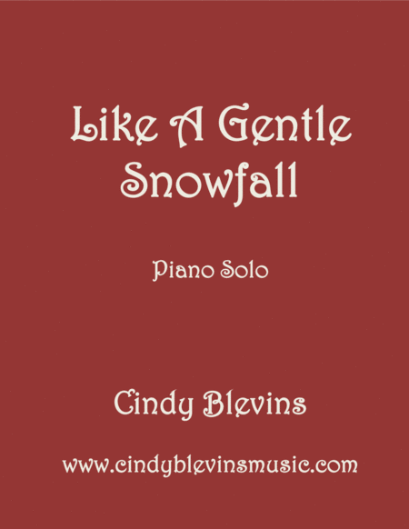 Free Sheet Music Like A Gentle Snowfall An Original Piano Solo From My Piano Book Slightly Askew