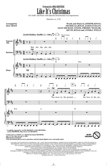 Like Its Christmas Arr Mac Huff Sheet Music