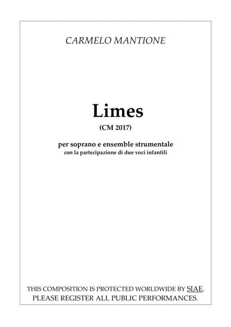 Limes Cm 2017 For Soprano 2 Childrens Voices And Chamber Ensemble Sheet Music