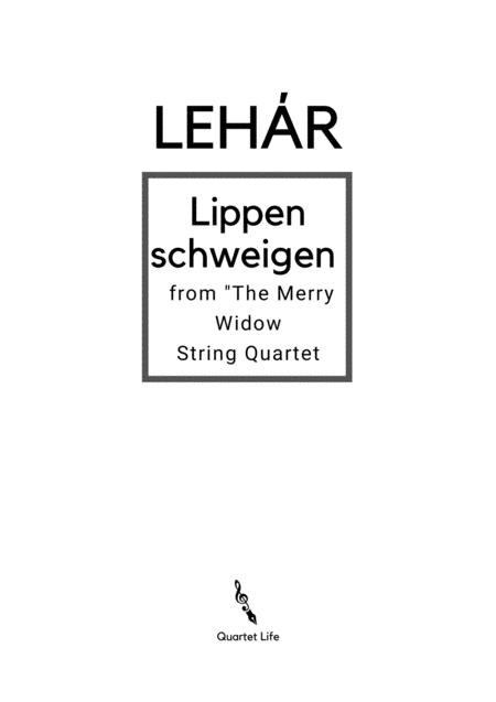 Free Sheet Music Lippen Schweigen From The Merry Widow By F Lehar